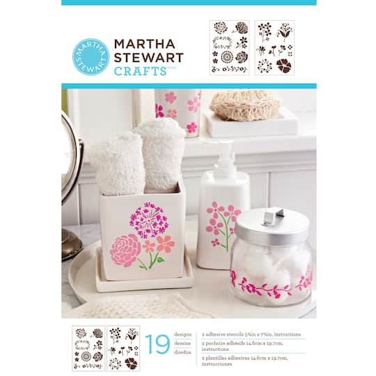 Martha Stewart Crafts Blossoms Adhesive Stencils
